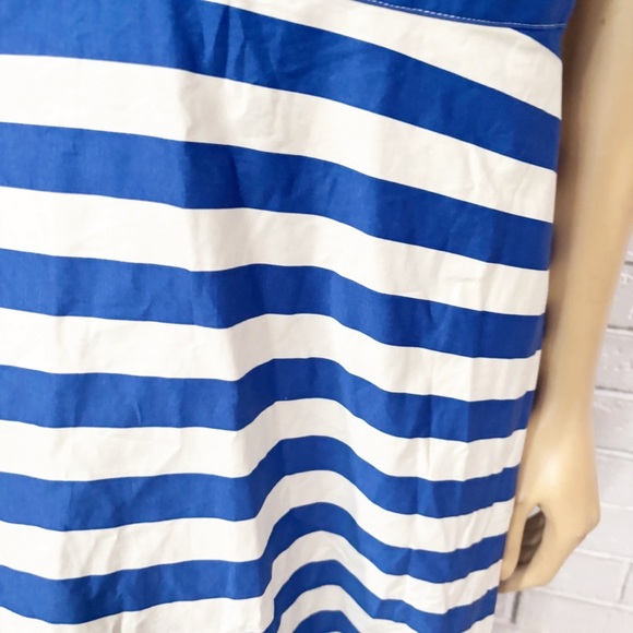 Boden Women’s Panelled Bodice Surf the Web Stripe Midi Dress - Picture 3 of 10